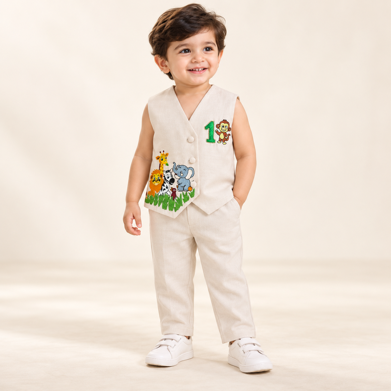 Embroidered Waistcoat Set