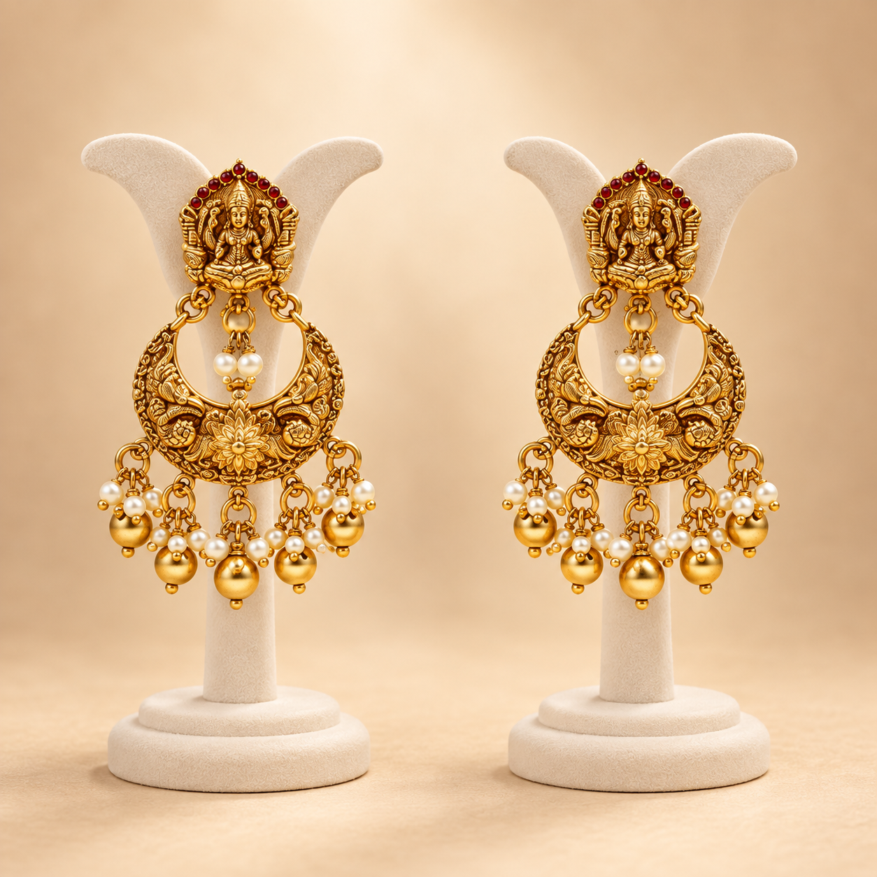 Lakshmi Chandbali Earrings