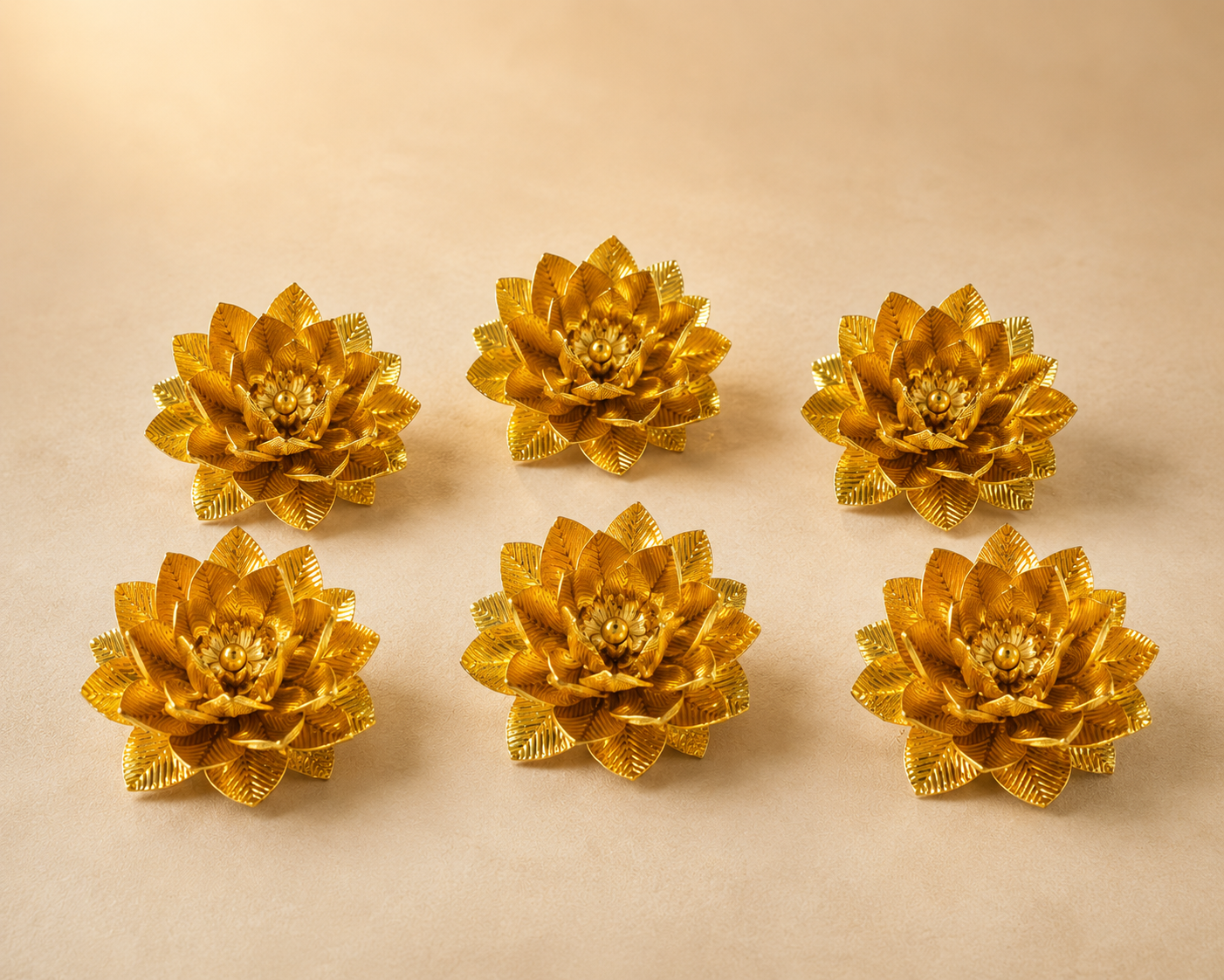 Gold plated Flowers