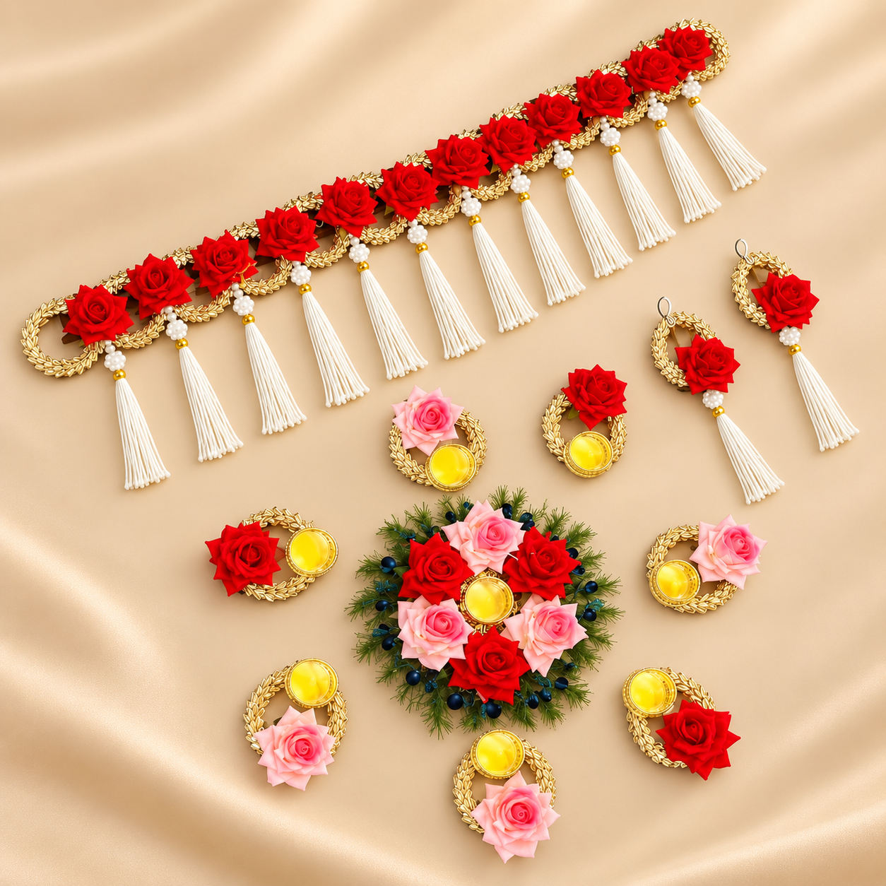 Red_Rose_Puja_Decor_Set