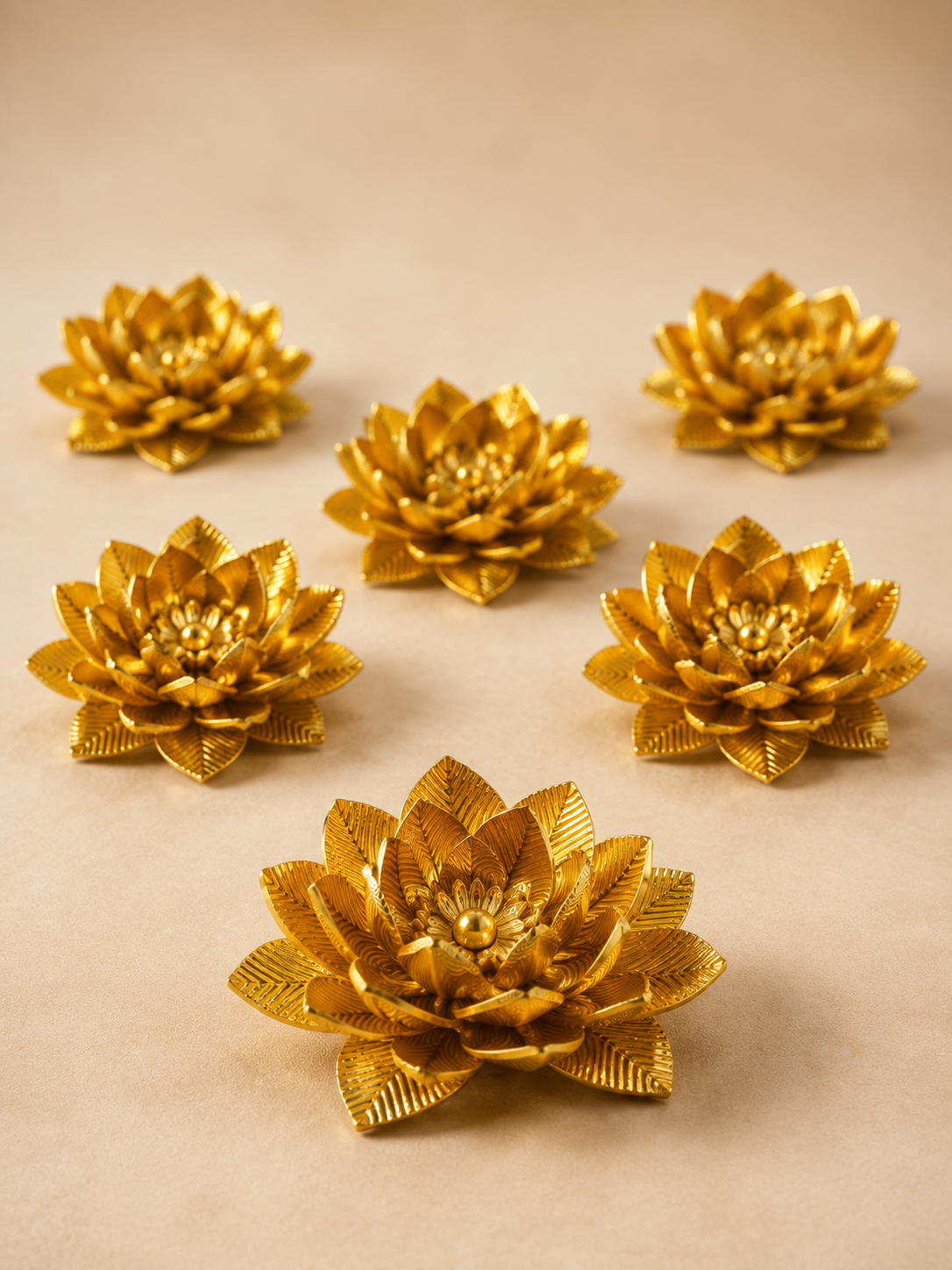 Gold plated Flowers