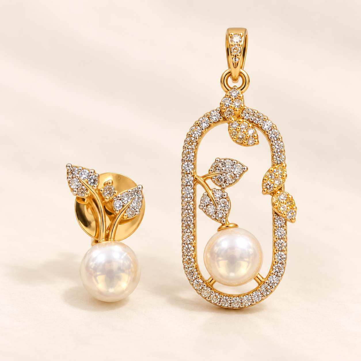 Pearl Pendant Jewellery Set