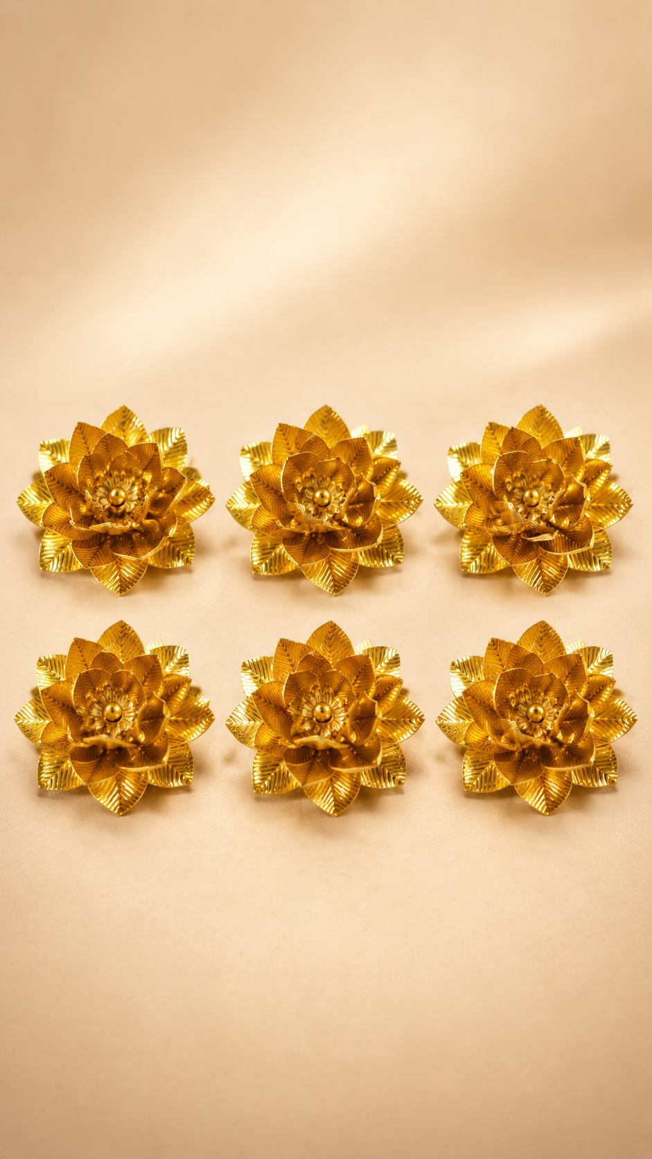 Gold plated Flowers